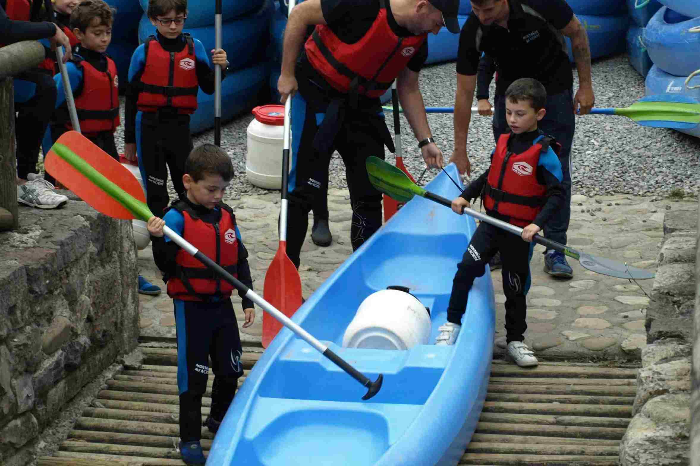 descenso del sella con niños