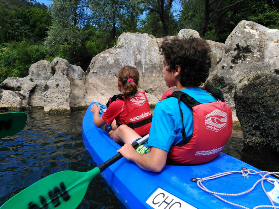 descenso del sella con niños